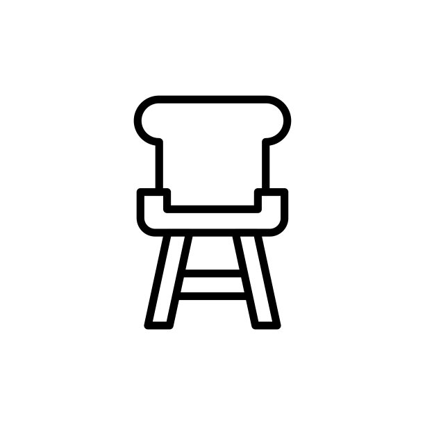 简约椅子线条图标图片下载