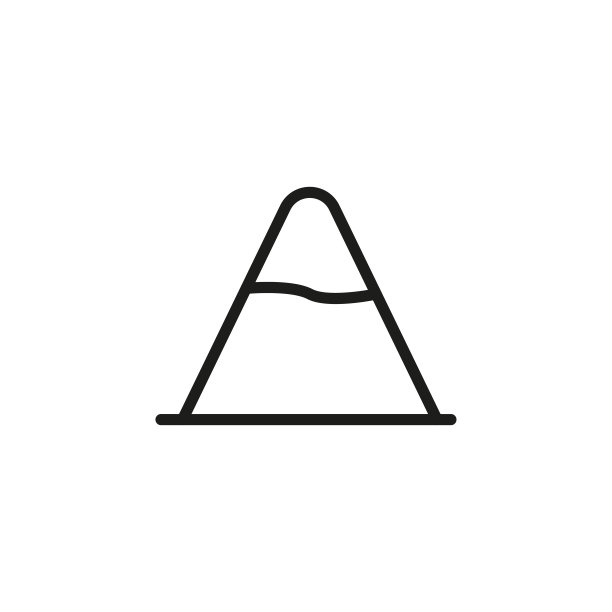 简约山脉线条图标图片下载
