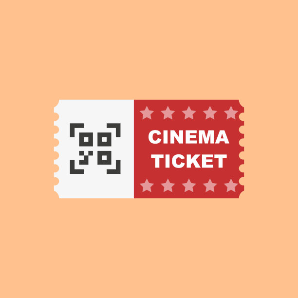 电影院的票。矢量插图在平面设计图片下载