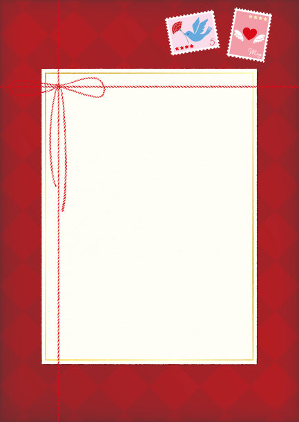 母亲节手绘画框/垂直位置图片下载