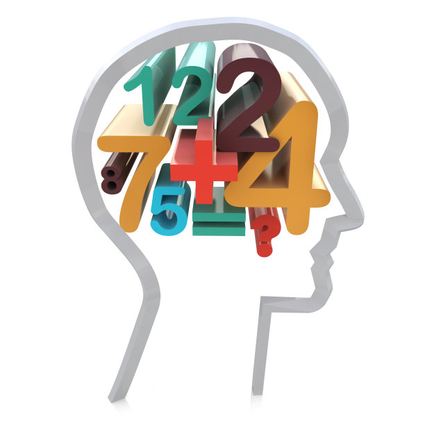 数字在头部的设计与信息计算有关。三维演示图片下载