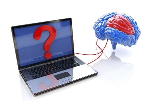 当你把与互联网和思想相关的信息连接到大脑时。三维演示图片下载