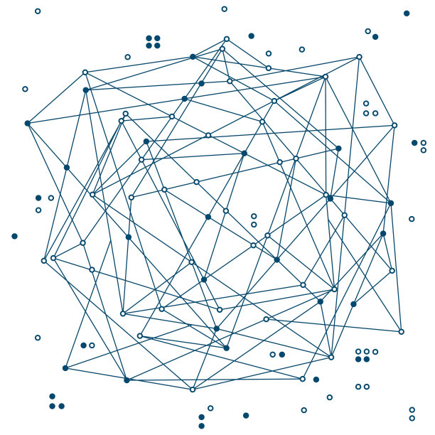 抽象的区块链背景。白色背景。图片下载