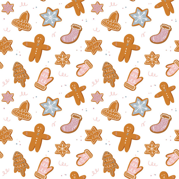 圣诞快乐或2020年快乐插画与节日字母和传统的冬季元素图片下载