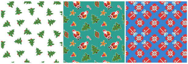 圣诞节的模式。寒假墙纸。无缝纹理迎接新年图片下载