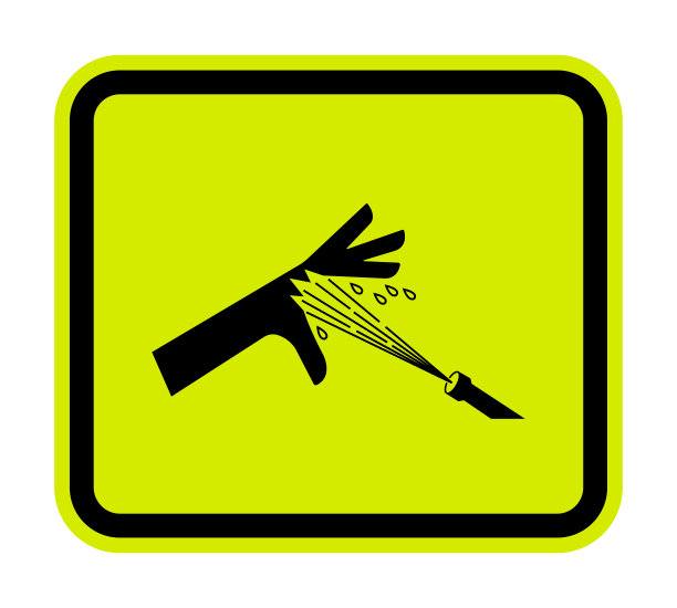 皮肤穿刺加压水射流符号标志隔离在白色背景，矢量插图EPS.10图片下载