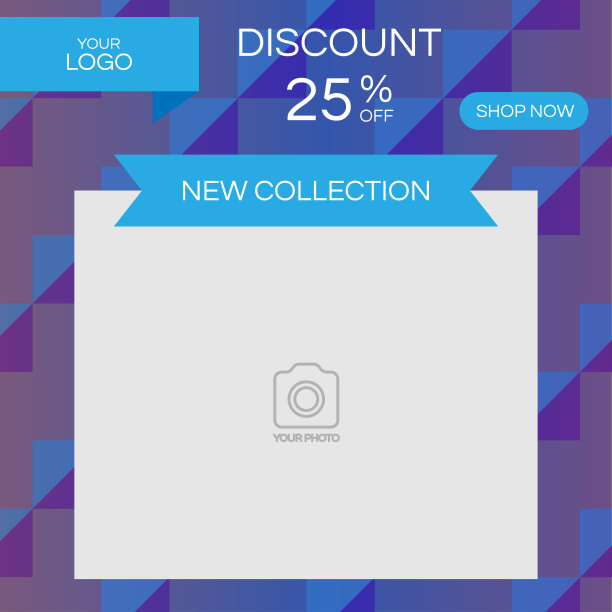 社交媒体帖子设计模板图片下载