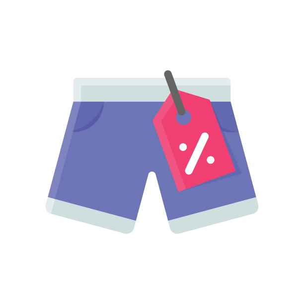 新的内衣和百分比标签向量填充风格图片下载