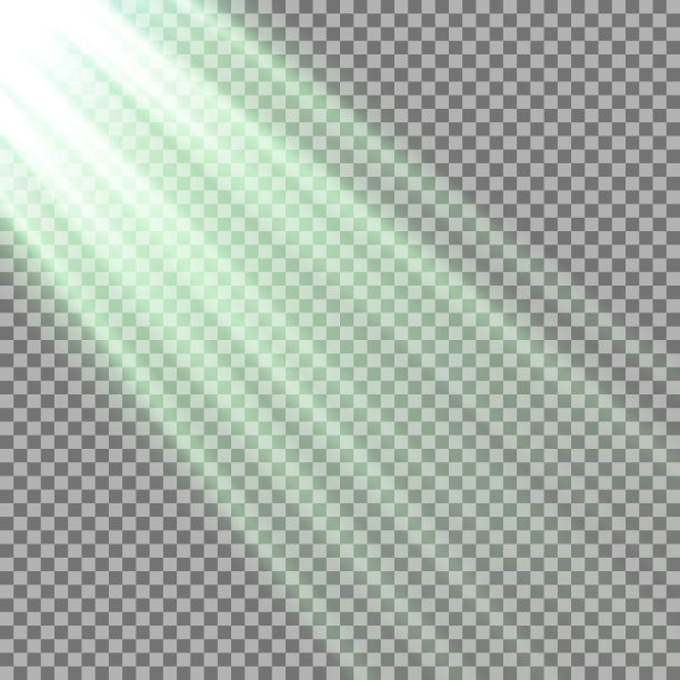 光线从上面射出，呈绿色图片下载