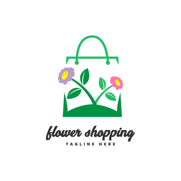 花购物矢量图标图片下载