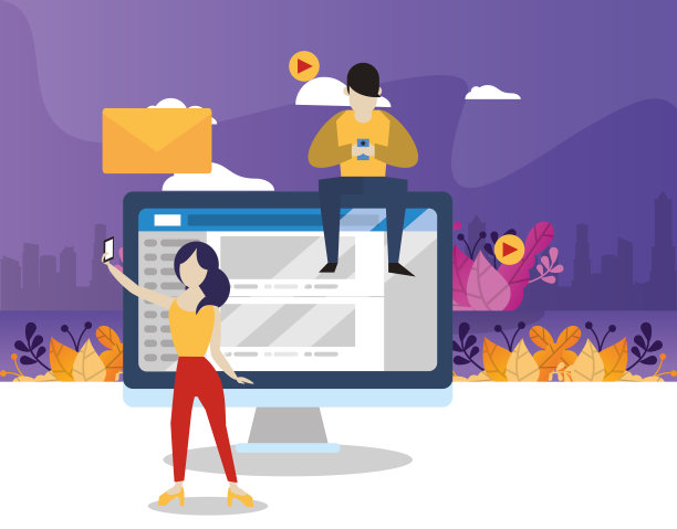 年轻夫妇使用社交媒体应用的设备图片下载