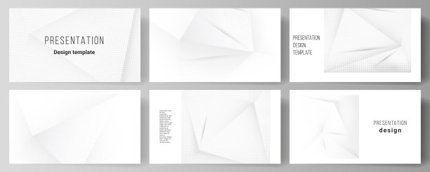 矢量布局的演示幻灯片设计业务模板，多用途的演示宣传册模板，宣传册封面。用点装饰的半色调效果。点波普艺术图案。图片下载