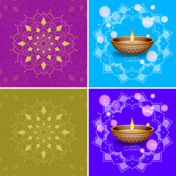 背景模板与曼荼罗设计图片下载