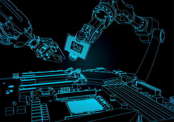 机器人组装电脑图片下载