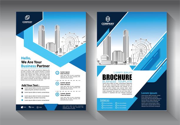 业务抽象向量模板。宣传册设计，涵盖现代布局，年度报告，海报，传单A4彩色三角形，几何形状的科技，科学，市场与灯光背景图片下载