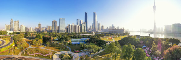 中国广东省广州市航拍照片图片下载