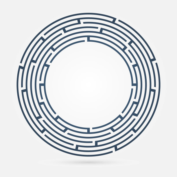 有入口和出口的迷宫/迷宫。矢量图图片下载