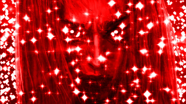 魔妖女孩的脸。图片下载