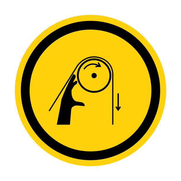 手缠绕辊符号符号隔离在白色背景，矢量插图图片下载