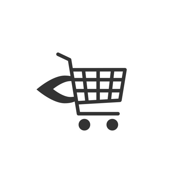 快速送货购物车标志。简单的图标孤立在白色背景。装有轮子和火箭的购物车。图片下载