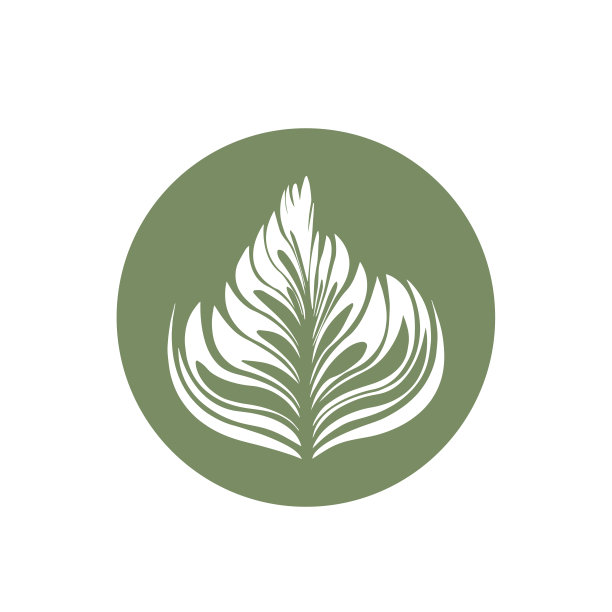 绿茶拿铁艺术插图矢量图片下载