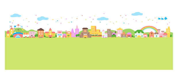 具有城市景观和自然景观图片下载