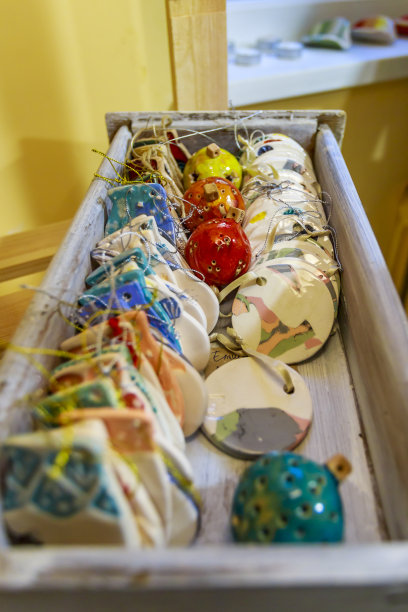 手工制作的圣诞树玩具图片下载