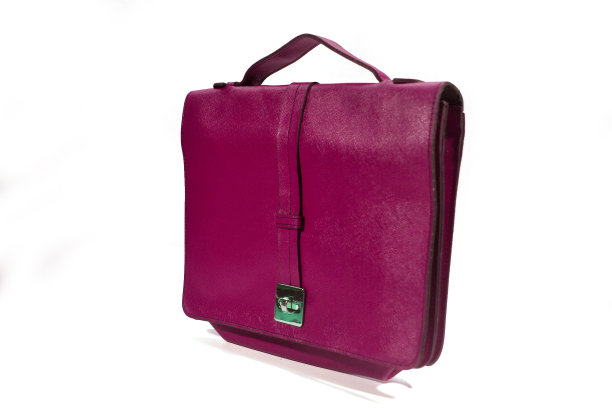 粉红色的皮包。图片下载