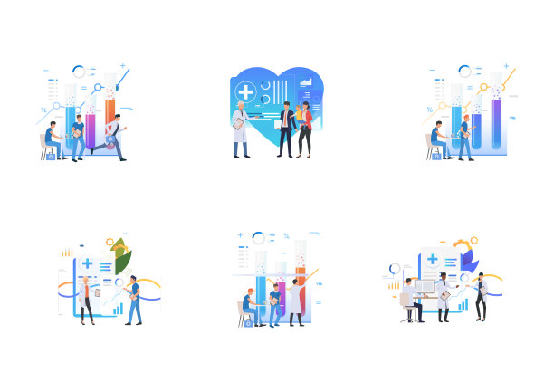 一组从事医学研究的科学家图片下载