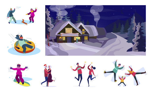 一群人在寒假放松图片下载