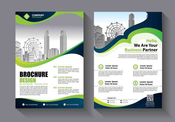 业务抽象向量模板。宣传册设计，涵盖现代布局，年度报告，海报，传单A4彩色三角形，几何形状的科技，科学，市场与灯光背景图片下载