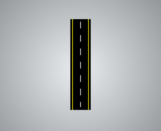 字母表字母道路用白色和黄色线标记公路运输道路字母和数字a到z和1到0道路字母I图片下载