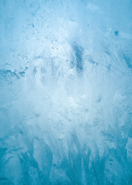 冬天玻璃上结霜的冰图案图片下载