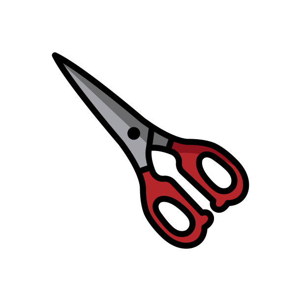 厨房剪刀-剪刀图标矢量设计模板图片下载