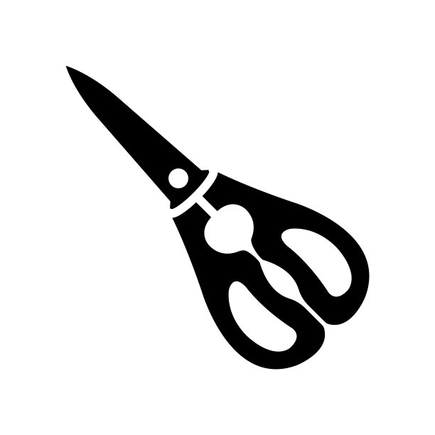 厨房剪刀-剪刀图标矢量设计模板图片下载