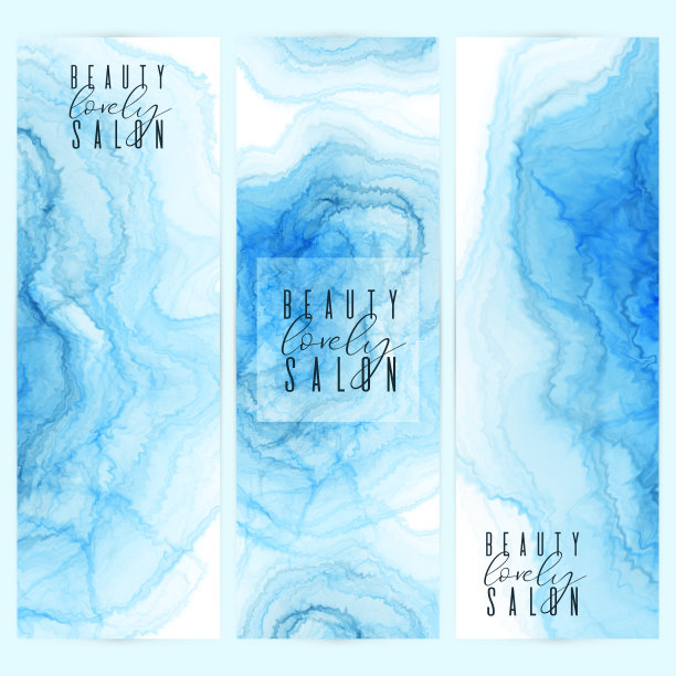 摘要集卡蓝设计液。酒精墨水艺术图片下载