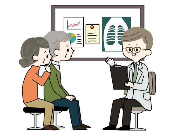 体检-资深夫妇和医生图片下载