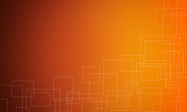 橙色抽象背景与方块图片下载