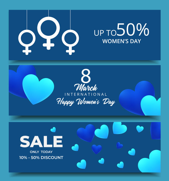 妇女节快乐国际特卖横幅图片下载