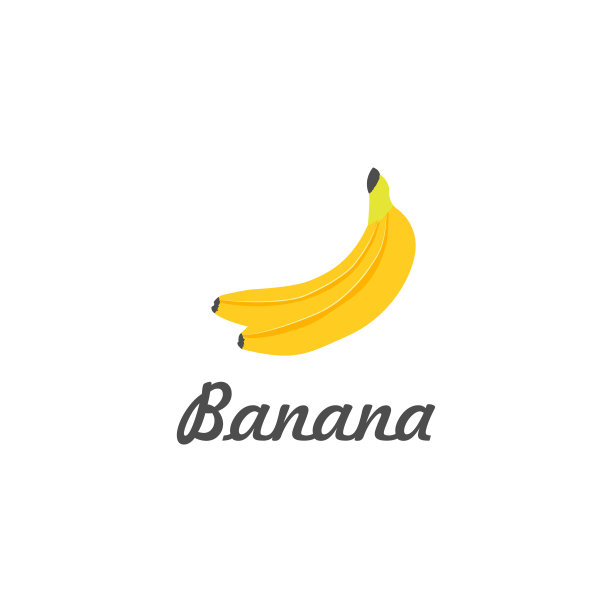 矢量插图水果香蕉图标平面设计图片下载