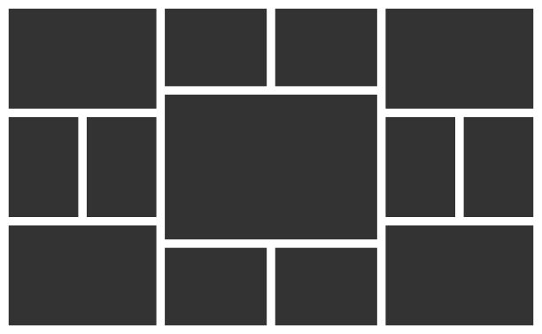 拼贴框架布局的照片。图片下载