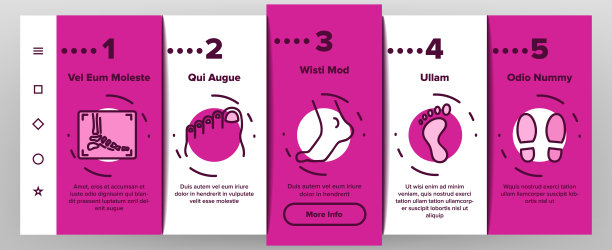 脚部人体部分加载图标设置矢量图片下载