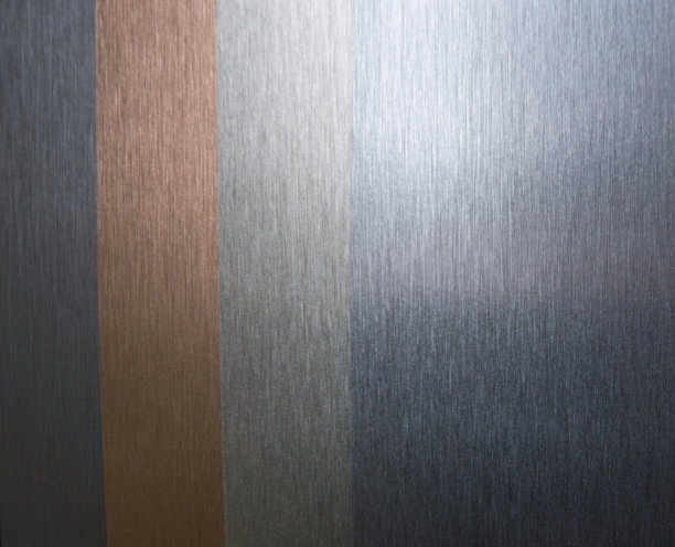 金色，银色，青铜渐变。带有不同颜色的铝百叶窗的样品图片下载