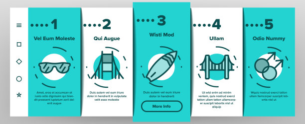 加州加载图标设置矢量图片下载