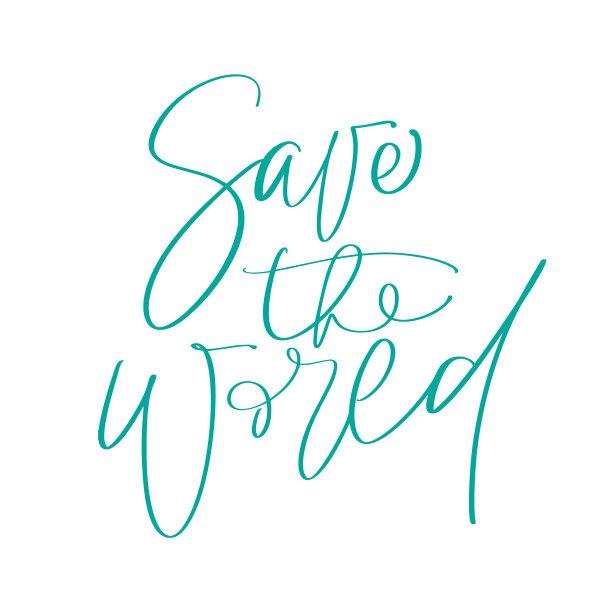 保存世界手绘插画书法文字。世界环境日励志手写生态符号。标志类型为您的设计图片下载