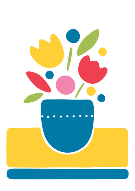 可爱的鲜花贺卡图片下载