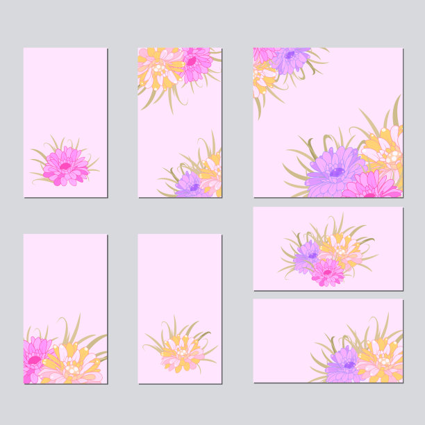 一套花饰的婚礼概念。艺术传统，杂志，书籍，海报，抽象，元素。矢量布局装饰民族贺卡或邀请设计背景图片下载