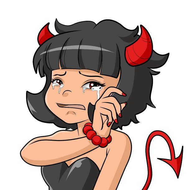 性感魔鬼卡通哭泣图片下载