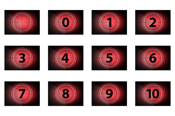一组倒计时数字图片下载