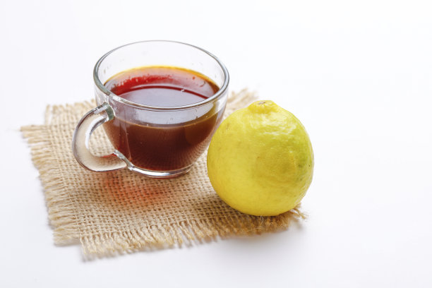 白底柠檬红茶图片下载